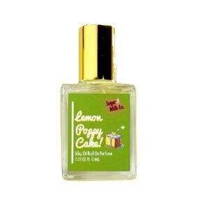Sugar Milk Co. LEMON POPPY CAKE Roll-On GOURMAND Travel Size ROLLERBALL Dessert